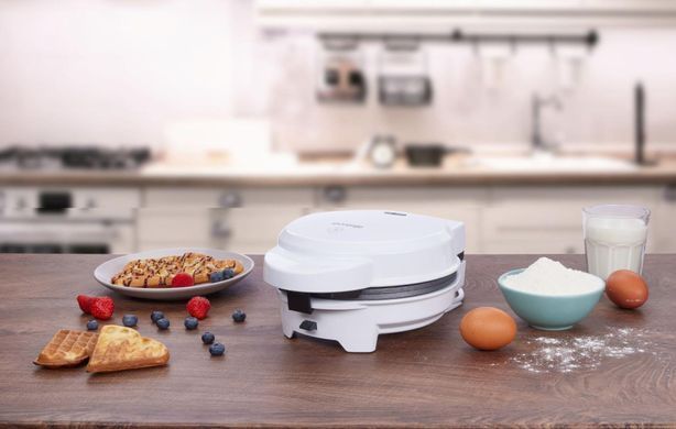 Gorenje Мультимейкер 700Вт, вафельниця, 1 пластина, тефлон, корпус-пластик, білий WM701W фото
