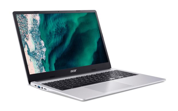 Acer Ноутбук Chromebook CB315-4H 15" FHD IPS, Intel C N4500, 4GB, F128GB, UMA, ChromeOS, сріблястий NX.KB9EU.001 фото