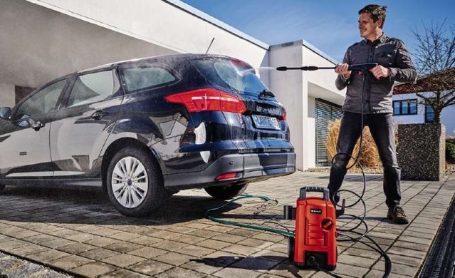 Einhell Минимойка высокого давления TC-HP 130, 1500Вт, 130бар, 390л/час, шланг 5м, 5.1кг 4140750 фото