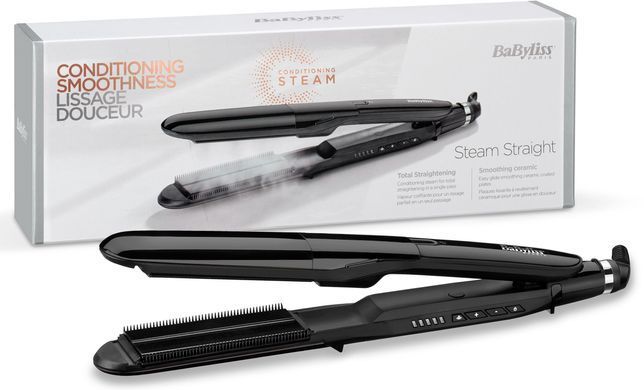 BaByliss Випрямитель, темп.режимов-5, 150-230С, керамика, турмалин , черный ST492E фото