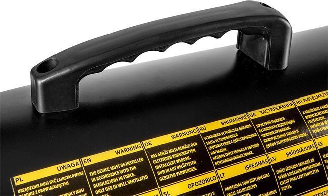 Neo Tools Теплова гармата дизель/гас, 20 кВт, 550 м3/год, прямого нагріву, бак 19л, витрата 1.9л/год, IPX4 90-080 фото