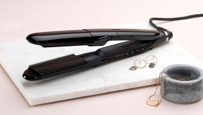 BaByliss Випрямитель, темп.режимов-5, 150-230С, керамика, турмалин , черный ST492E фото