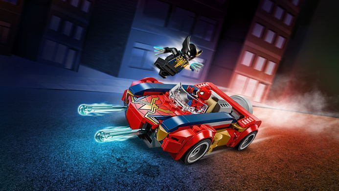 LEGO Конструктор LEGO Super Heroes Автомобіль Людини-павука vs. Отруєний Росомаха 76336 фото