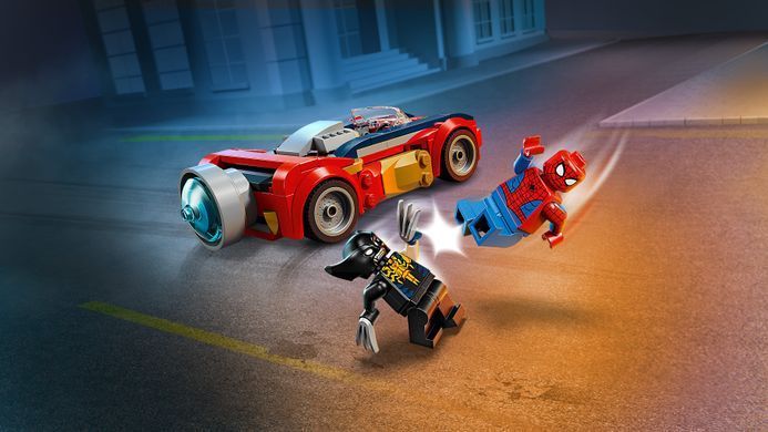LEGO Конструктор LEGO Super Heroes Автомобіль Людини-павука vs. Отруєний Росомаха 76336 фото