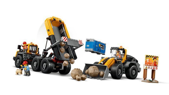 LEGO Конструктор LEGO City Самоскид і фронтальний ковшовий навантажувач 60494 фото