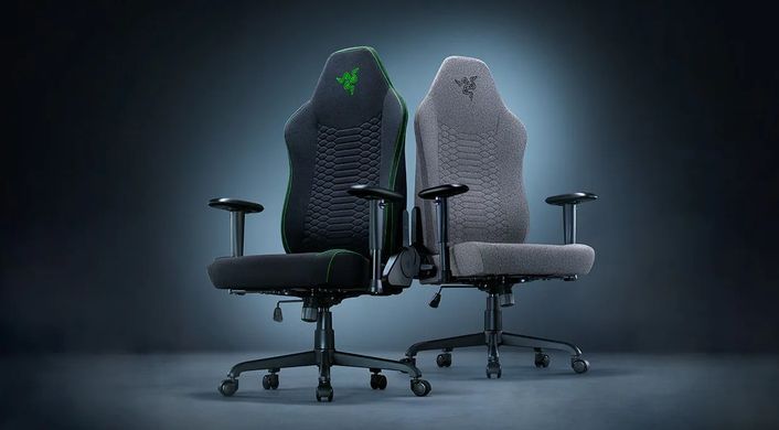 Razer Крісло Iskur V2 X, тканина, 2D-Armrests, сірий світлий RZ38-05310200-R3G1 фото