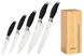Набор ножей Ardesto Gemini 6 пр., нерж.сталь, пластик, блок: бамбук, нерж. Сталь 4 - магазин Coolbaba Toys