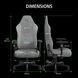 Razer Крісло Iskur V2 X, тканина, 2D-Armrests, сірий світлий 9 - магазин Coolbaba Toys