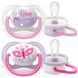 AVENT ПУСТУШКА ULTRA AIR 0-6МІС, ОРТОДОНТИЧНА, 2ШТ, I LOVE ДЛЯ ДІВЧАТ 1 - магазин Coolbaba Toys