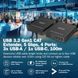 Digitus Подовжувач USB 3.2 Gen1, для використання з кабелем Cat6A, до 100 м, 3 х USB-A, 1 x USB-C, чорний 2 - магазин Coolbaba Toys