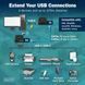 Digitus Подовжувач USB 3.2 Gen1, для використання з кабелем Cat6A, до 100 м, 3 х USB-A, 1 x USB-C, чорний 3 - магазин Coolbaba Toys