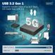 Digitus Подовжувач USB 3.2 Gen1, для використання з кабелем Cat6A, до 100 м, 3 х USB-A, 1 x USB-C, чорний 4 - магазин Coolbaba Toys
