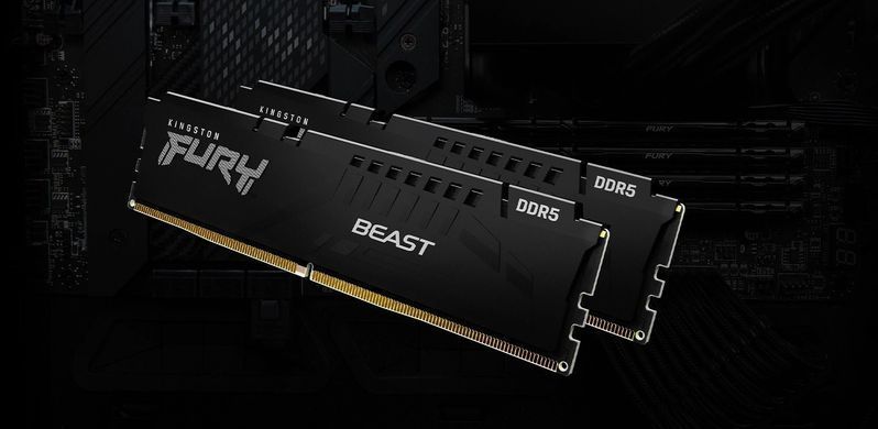 Kingston Память ПК DDR5 32GB 6400 FURY Beast EXPO KF564C32BBE-32 фото