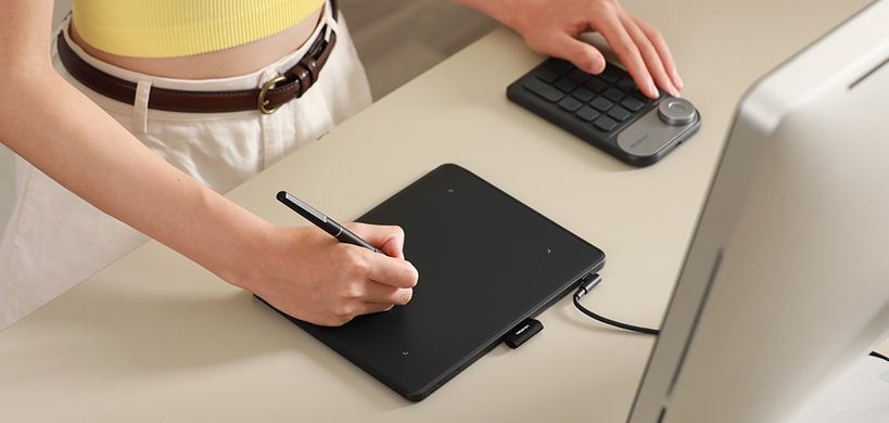 Huion Графічний планшет 10.5"x6.25" Inspiroy Frego M, BT, USB-C, чорний L610 фото