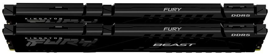 Kingston Пам'ять ПК Kingston DDR5 64GB KIT (32GBx2) 5200 FURY Beast KF552C40BB2K2-64 фото