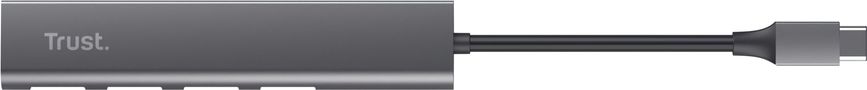 Trust USB-хаб Halyx Type-C to 4-Port USB-A 3.2 Grey 24948_TRUST фото
