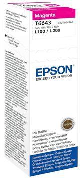 Контейнер з чорнилом Epson L100/L200 magenta C13T66434A фото