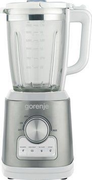 Gorenje Блендер стаціонарний, 1400Вт, чаша-1750мл, скло, нерж-білий B1400E фото