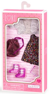 Набор одежды для кукол LORI Платье с цветами LO30021Z фото