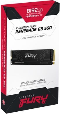 Kingston Накопичувач SSD Kingston M.2 8TB PCIe 5.0 FURY Renegade SFYR2D/8T1 фото