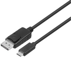 Кабель 2Е USB-C - DisplayPort (AM/AM), 3840*2160@60Hz, 1m, black 2EW-1925 фото