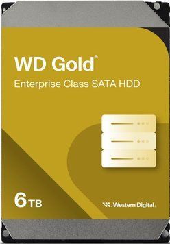 WD Жесткий диск 6TB 3.5" 7200 256MB SATA Gold WD6004FRYZ фото