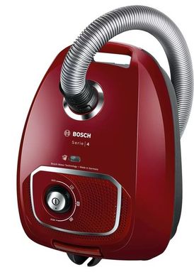 Пылесос Bosch мешковый, 600Вт, мешок-4л, ЕРА10, красный BGLS4X201 фото