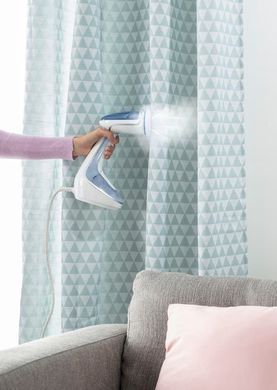 Tefal Отпариватель компактный Pure Tex , 1700Вт, 200мл, постоянный пар - 30гр, керам. подошва, голубой DT9531E0 фото