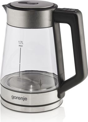 Gorenje Электрочайник 1.7л, 2,200 Вт, стекло, нерж K17TRG фото