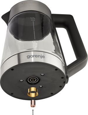 Gorenje Электрочайник 1.7л, 2,200 Вт, стекло, нерж K17TRG фото