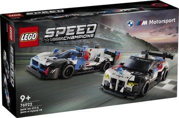 LEGO Конструктор Speed Champions Автомобілі для перегонів BMW M4 GT3 і BMW M Hybrid V8 76922 фото