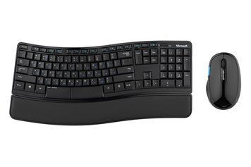 Microsoft Комплект клавіатура та миша Comfort Desktop Sculp WL, EN/UK/RU, чорний L3V-00017 фото