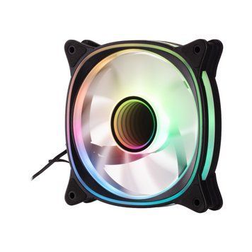 2E Gaming Корпусний вентилятор Air Cool X Fan ACF120XB-ARGB, 120мм, 1200rpm, 3pin, 3pin +5VARGB, 20,4dBa, чорний 2E-ACF120XB-ARGB фото