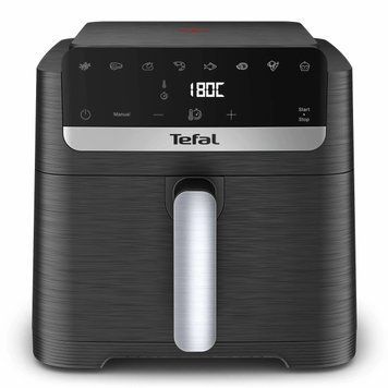 Tefal Мультипіч Tefal Easy Fry Mega Compact, 1700Вт, чаша-7.5л, сенсорне керув., 8 програм, пластик, чорний EY8618E0 фото