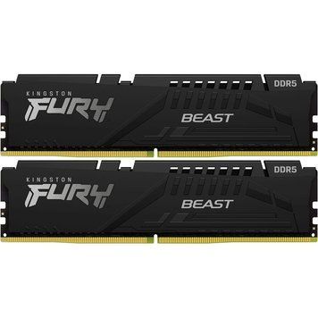 Kingston Пам'ять ПК Kingston DDR5 16GB KIT (8GBx2) 5600 FURY Beast Black EXPO KF556C36BBEK2-16 фото