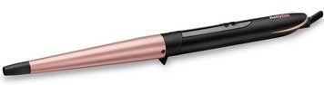 BaByliss Плойка, конусна, 64Вт, темп.режимів-6, D -13-25mm, 160-210С, кераміка, чорно-золотий C454E фото
