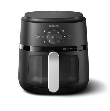 Philips Мультипечь Ovi digital, 1500Вт, чаша-4.2л, сенсорное управл., 13 авто. программ, окошко, пластик, чорный NA221/00 фото