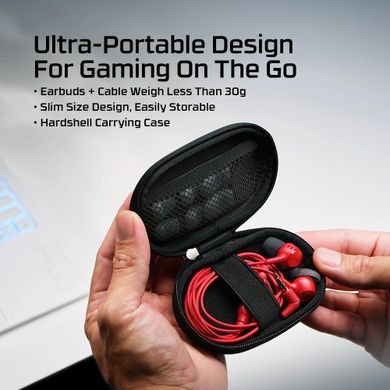HyperX Гарнітура ігрова HyperX Cloud Earbuds III, 3.5мм, червоний BN7S0AA фото
