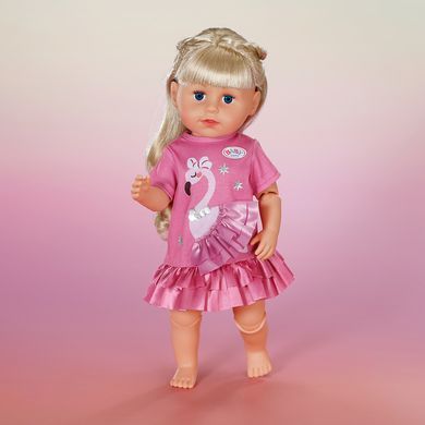 Одежда для куклы BABY BORN &ndash; ПЛАТЬЕ С ФЛАМИНГО (43 cм) 839423 фото