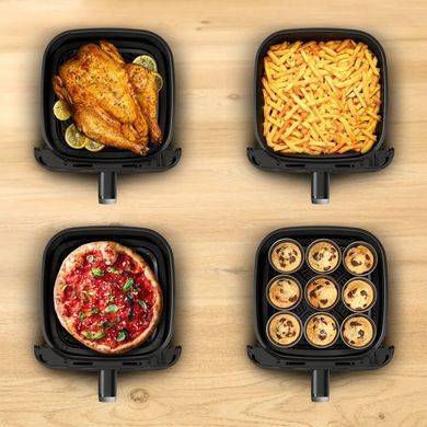 Tefal Tefal air fryer Easy Fry Mega Compact, 1700W, bowl-7.5l, sensor control, plastic, black EY8618E0 фото