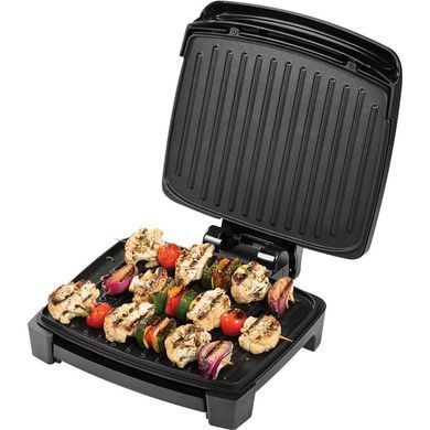 Russell Hobbs Гриль George Foreman прижимной Immersa Medium, 1300Вт, темп. режимов-1, съёмные пластины, металл, пластик, черный 28310-56 фото