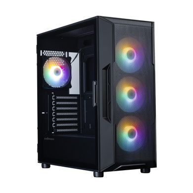 Zalman Корпус I3 Neo V2 без БЖ, 2xUSB3.0, 1x Type C, 4x120мм RGB, VGA 400мм, LCS ready, TG Side Panel, ATX, чорний I3NEOV2BLACK фото