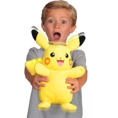 Интерактивная мягкая игрушка POKEMON - ПИКАЧУ (свет, звук, 25 cm) PKW4185 фото