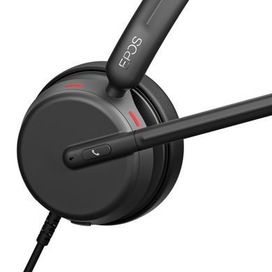 Epos Гарнітура комп'ютерна стерео On-Ear IMPACT 460, USB C, односпрямований, 2м, Чорний 1001251 фото