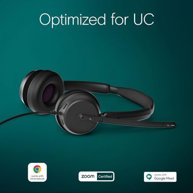 Epos Гарнітура комп'ютерна стерео On-Ear IMPACT 460, USB C, односпрямований, 2м, Чорний 1001251 фото