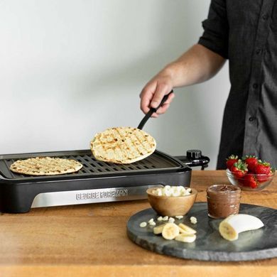 Гриль George Foreman 25850-56 Smokeless BBQ Grill, 1606 Вт, титаное напыление пластин, черный 25850-56 фото