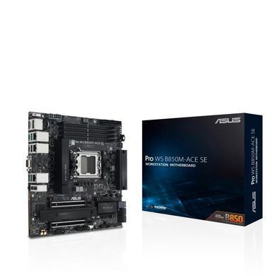 ASUS Материнcька плата ASUS PRO WS B850M-ACE SE sAM5 B850 4xDDR5 M.2 HDMI DP D-Sub USB Type-C mATX 90MB1MN0-M0EAY0 фото