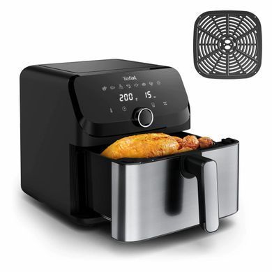 Tefal Мультипечь Easy Fry Mega, 1700Вт, чаша-7.5л, сенсорное управл., 8 программ, пластик, черный EY855D10 фото