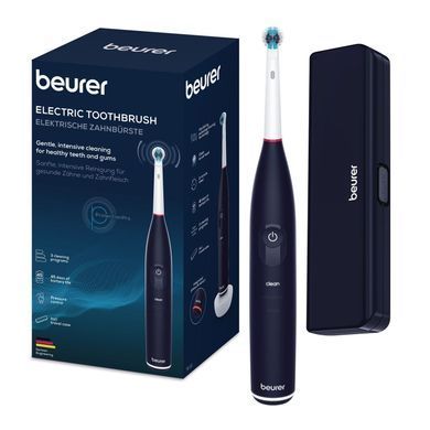 Beurer Щетка зубная электр., насадок-1, 2 программы чистки, футляр, черный TB_50 фото