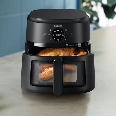 Philips Мультипечь Ovi серии 2000 1500Вт, чаша-6.2л, сенсорное управл., 13 авто. программ, пластик, чорний NA230/00 фото